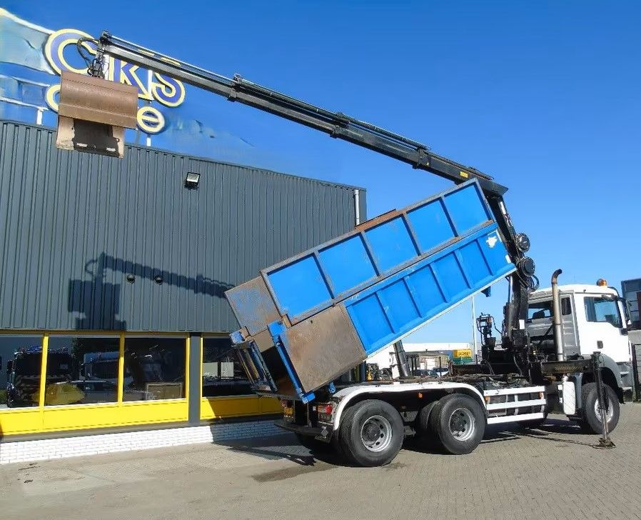 شاحنة قلاب, شاحنة كرين MAN TGS 26.400 6x6 – Wywrotka 3-stronna Meiller + Żuraw HIAB 166 E3 HIPRO – 429.222 km – Euro 4: صورة 23 شاحنة قلاب, شاحنة كرين MAN TGS 26.400 6x6 – Wywrotka 3-stronna Meiller + Żuraw HIAB 166 E3 HIPRO – 429.222 km – Euro 4: صورة 23