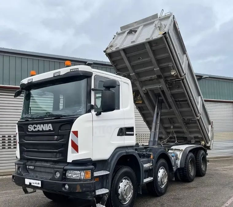Scania G 450 8x4 | Meiller Bordmatik Wywrotka trójstronna | Retarder | 298.000 km!!!! | Euro 6 |1 właściciel - شاحنة قلاب: صورة 1 Scania G 450 8x4 | Meiller Bordmatik Wywrotka trójstronna | Retarder | 298.000 km!!!! | Euro 6 |1 właściciel - شاحنة قلاب: صورة 1