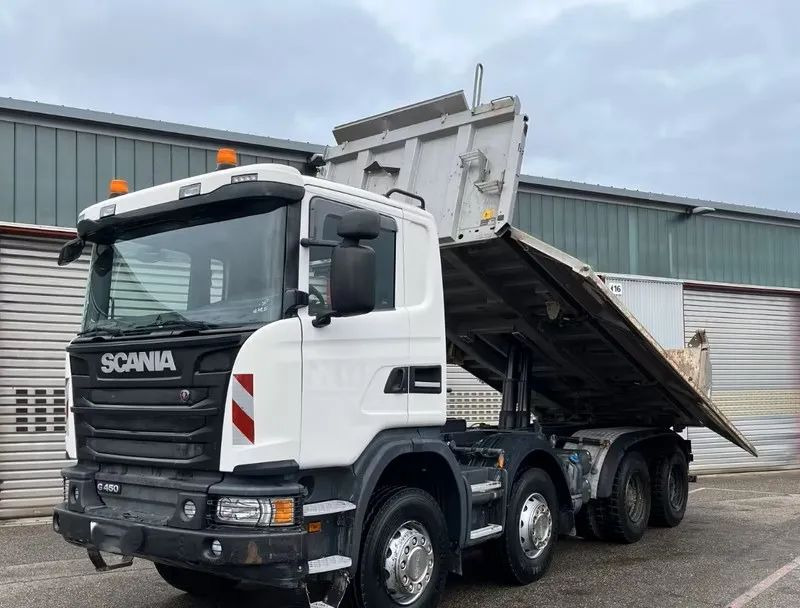 Scania G 450 8x4 | Meiller Bordmatik Wywrotka trójstronna | Retarder | 298.000 km!!!! | Euro 6 |1 właściciel - شاحنة قلاب: صورة 2 Scania G 450 8x4 | Meiller Bordmatik Wywrotka trójstronna | Retarder | 298.000 km!!!! | Euro 6 |1 właściciel - شاحنة قلاب: صورة 2