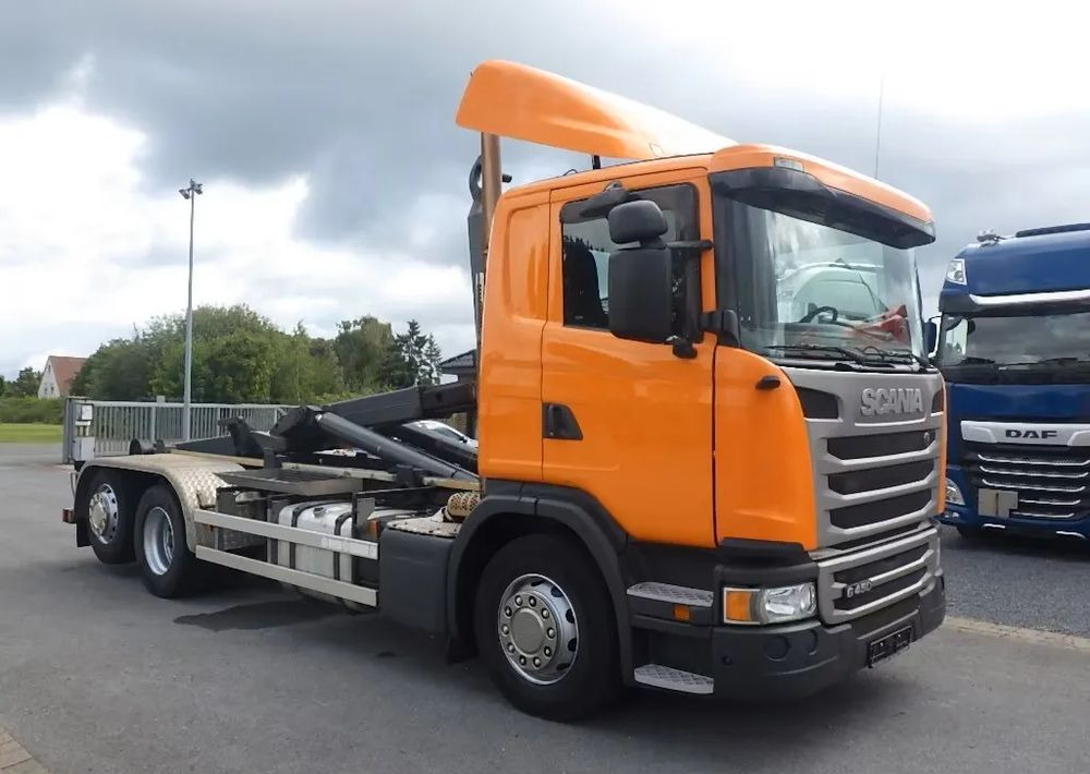 Scania G 450 — Hakowiec / Retarder / Pełna pneumatyka / Skrętna oś / Euro 6/ 6x2 - شاحنة ذات خطاف: صورة 2 Scania G 450 — Hakowiec / Retarder / Pełna pneumatyka / Skrętna oś / Euro 6/ 6x2 - شاحنة ذات خطاف: صورة 2