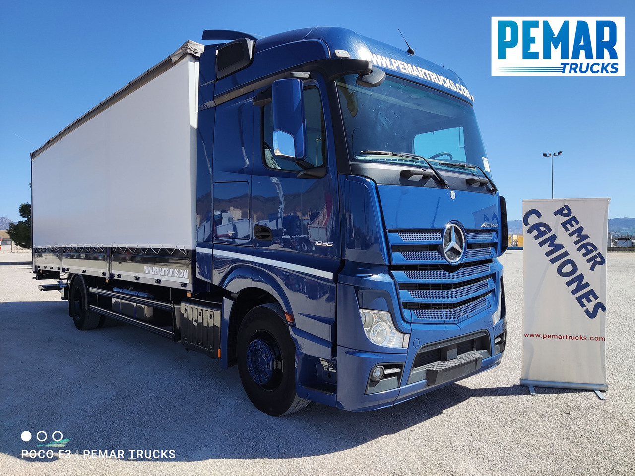 MERCEDES-BENZ ACTROS 1836 SEMITAUTLINER 18T - شاحنة ستارة: صورة 3 MERCEDES-BENZ ACTROS 1836 SEMITAUTLINER 18T - شاحنة ستارة: صورة 3