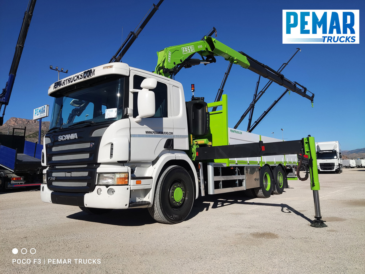 SCANIA P 310 6X2 GRUA CAJA FIJA FASSI F 210 - شاحنة كرين: صورة 1 SCANIA P 310 6X2 GRUA CAJA FIJA FASSI F 210 - شاحنة كرين: صورة 1
