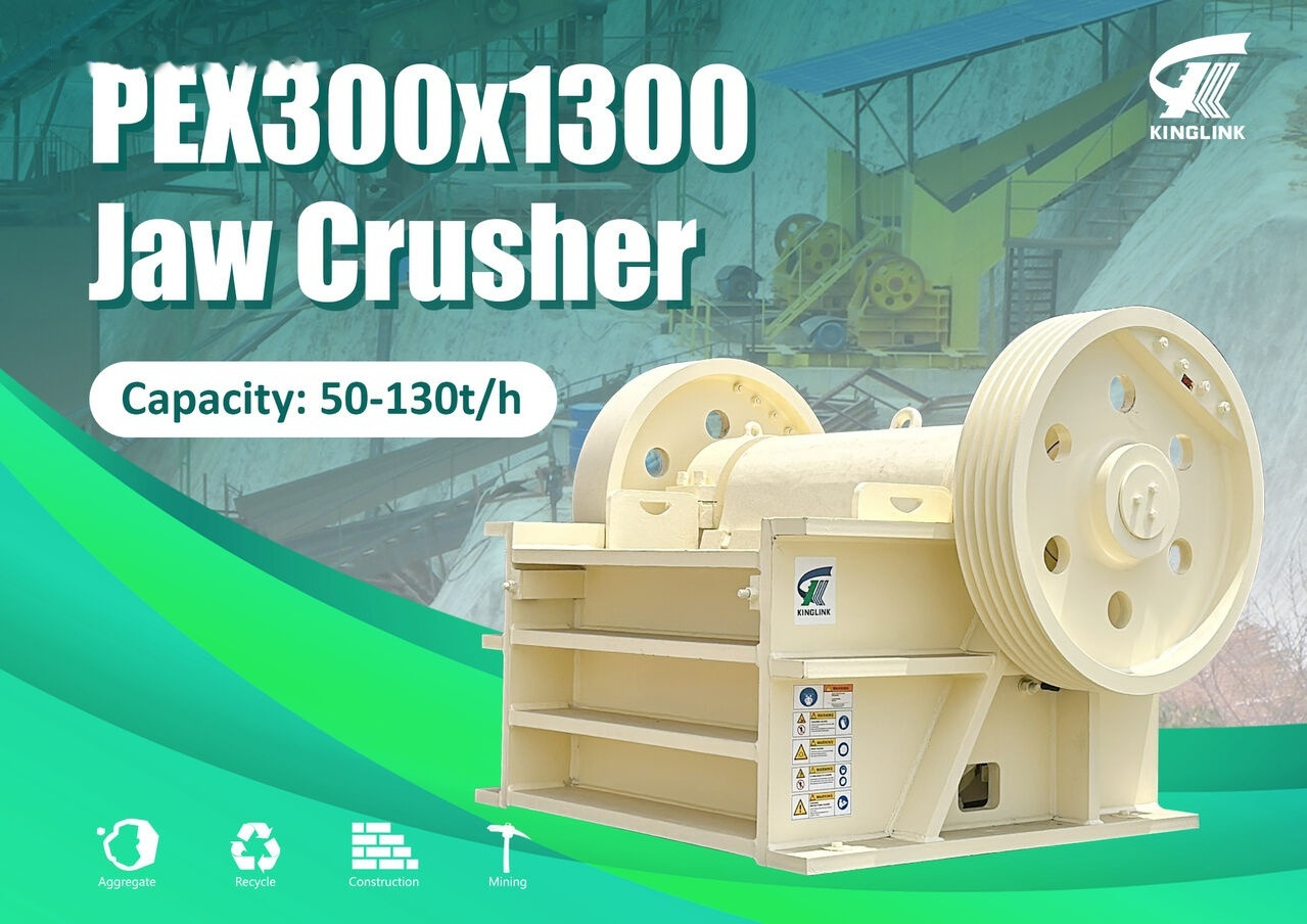 Kinglink PEX1251 | PEX300x1300 Secondary Stone Jaw Crusher - كسارة فكية: صورة 1 Kinglink PEX1251 | PEX300x1300 Secondary Stone Jaw Crusher - كسارة فكية: صورة 1