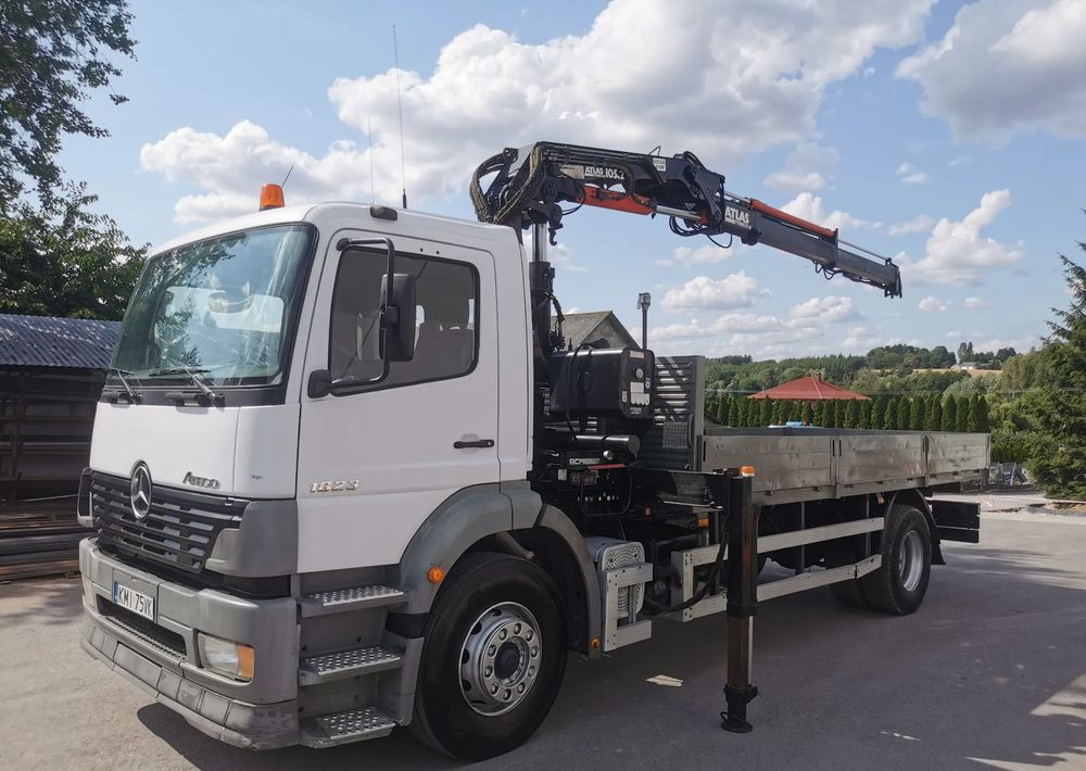Mercedes-Benz Atego 1823 żuraw HDS Atlas 105.2 koła 315/80R22,5 - شاحنات مسطحة, شاحنة كرين: صورة 1 Mercedes-Benz Atego 1823 żuraw HDS Atlas 105.2 koła 315/80R22,5 - شاحنات مسطحة, شاحنة كرين: صورة 1