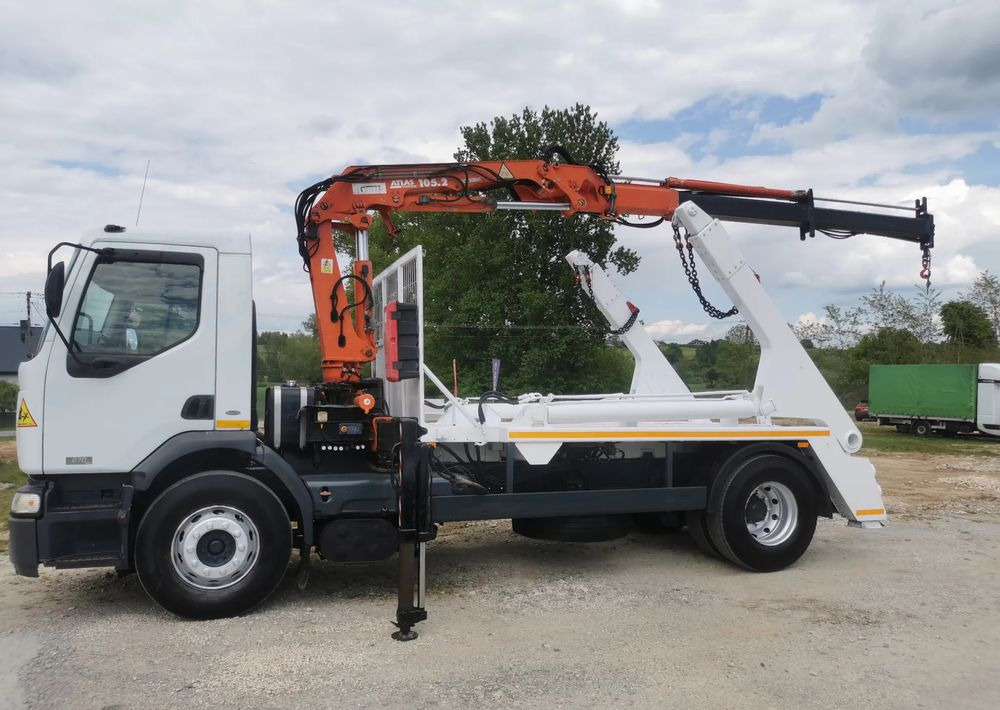 Renault Premium 270DCi + żuraw HDS Atlas 105.2 + Bramowiec MEILLER 12t Kontener - شاحنة نقل المخلفات, شاحنة كرين: صورة 5 Renault Premium 270DCi + żuraw HDS Atlas 105.2 + Bramowiec MEILLER 12t Kontener - شاحنة نقل المخلفات, شاحنة كرين: صورة 5