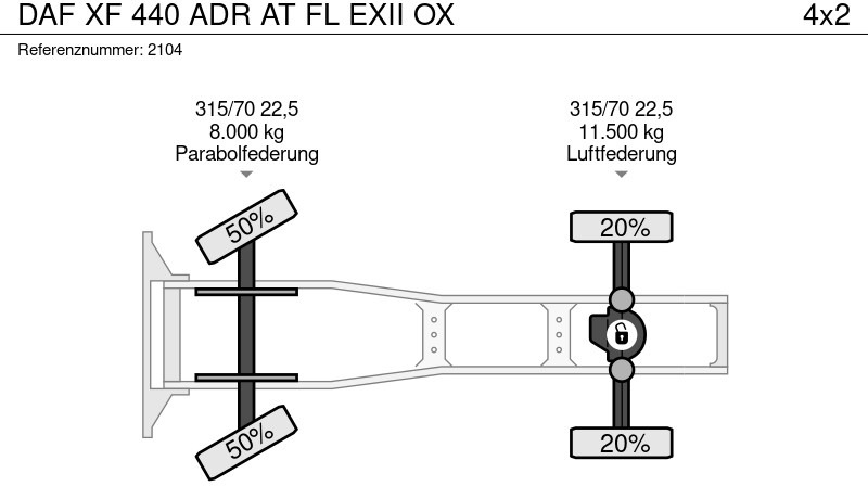 وحدة جر DAF XF 440 ADR AT FL EXII OX: صورة 19 وحدة جر DAF XF 440 ADR AT FL EXII OX: صورة 19