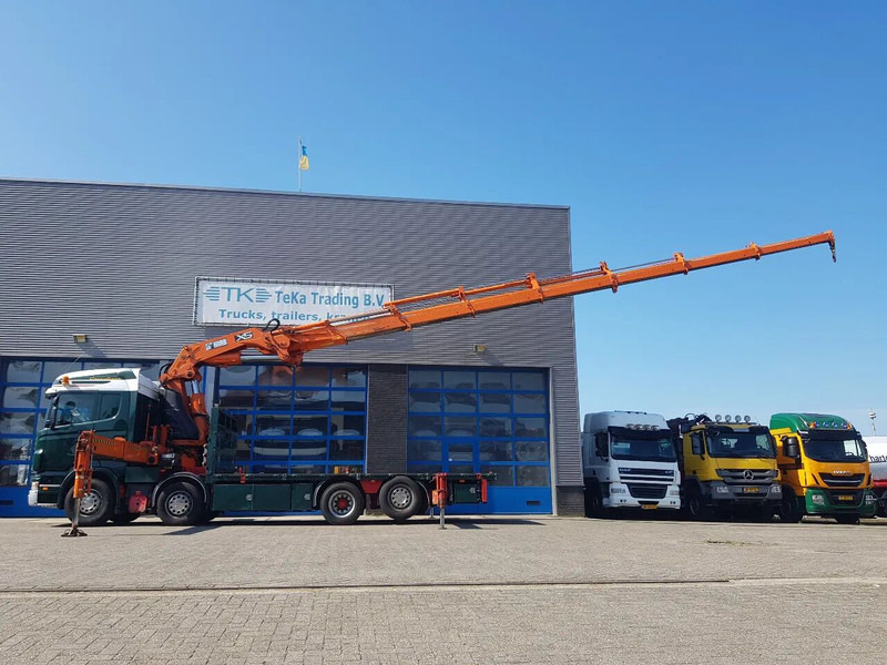 Scania R420 8x2 HIAB 800E-7 Hipro 80 ton/meter Winch Retarder - شاحنات مسطحة: صورة 3 Scania R420 8x2 HIAB 800E-7 Hipro 80 ton/meter Winch Retarder - شاحنات مسطحة: صورة 3