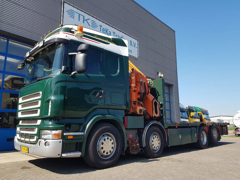 Scania R420 8x2 HIAB 800E-7 Hipro 80 ton/meter Winch Retarder - شاحنات مسطحة: صورة 2 Scania R420 8x2 HIAB 800E-7 Hipro 80 ton/meter Winch Retarder - شاحنات مسطحة: صورة 2