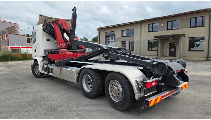شاحنة ذات خطاف, شاحنة كرين Scania G450 6X2*4 HMF 2120 crane 700 hours: صورة 17