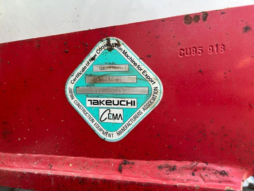 حفار زحاف Takeuchi TB 2150 R: صورة 11