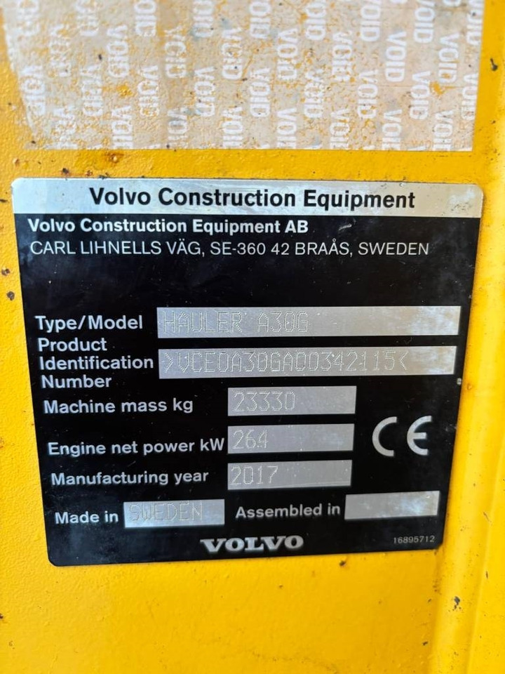 Volvo A 30 G (Under Preparation) - شاحنة قلاب مفصلية: صورة 4 Volvo A 30 G (Under Preparation) - شاحنة قلاب مفصلية: صورة 4