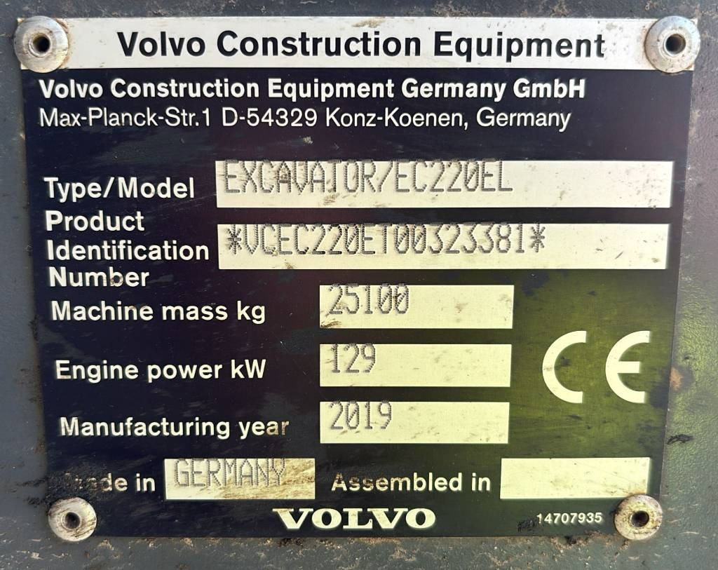 Volvo EC 220 EL (new undercarriage/comes with bucket) - حفار زحاف: صورة 2 Volvo EC 220 EL (new undercarriage/comes with bucket) - حفار زحاف: صورة 2