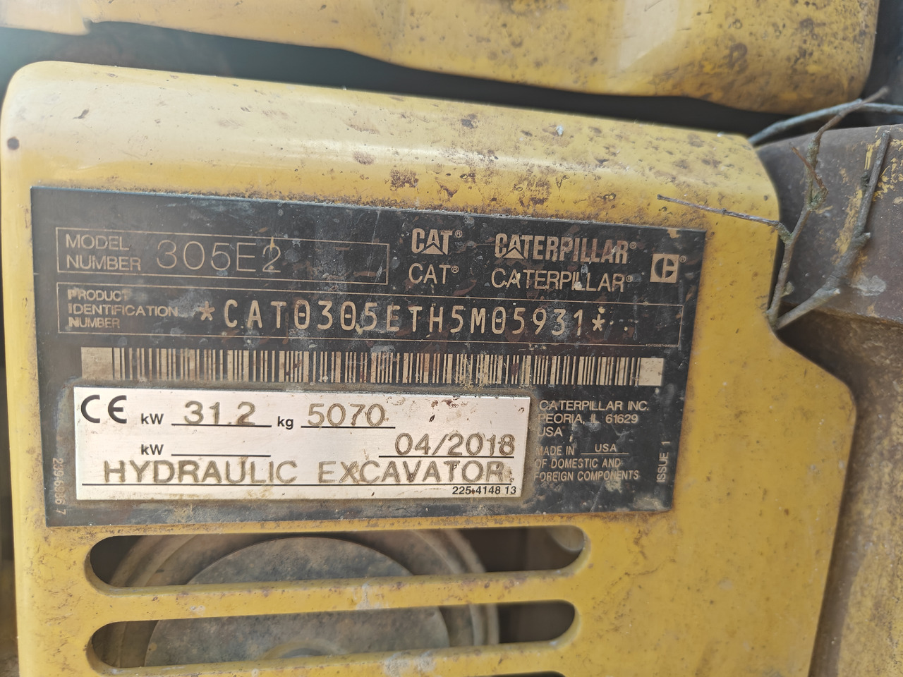 حفارة مُصَّغرة CATERPILLAR 305E2: صورة 15