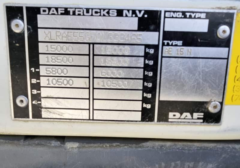 شاحنة قلاب DAF LF 55.220 / SPROWADZONY Z FRANCJI / 119 000 KM: صورة 11