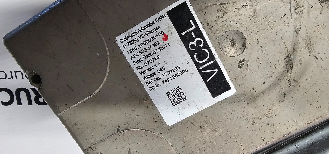 DAF DAF XF106, XF105, EURO5, EURO6 VIC3 unit, VIC3-L control unit 1799293, 1879016, 1799293,  1907429, 1778409, 1879015, 1879015, 2206310, 2141304, 2025292, 298961, 2206311, 2141289, 2139671, 2206308, 213 - قطع غيار - شاحنة: صورة 3 DAF DAF XF106, XF105, EURO5, EURO6 VIC3 unit, VIC3-L control unit 1799293, 1879016, 1799293,  1907429, 1778409, 1879015, 1879015, 2206310, 2141304, 2025292, 298961, 2206311, 2141289, 2139671, 2206308, 213 - قطع غيار - شاحنة: صورة 3