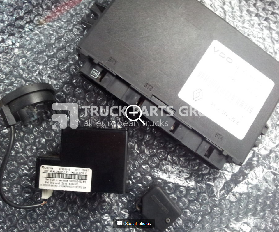 RENAULT Premium DCI 420 Ignition set, ECU + VECU + CHIP+ transponder 501 control unit - وحدة تحكم الكتروني - شاحنة: صورة 1 RENAULT Premium DCI 420 Ignition set, ECU + VECU + CHIP+ transponder 501 control unit - وحدة تحكم الكتروني - شاحنة: صورة 1