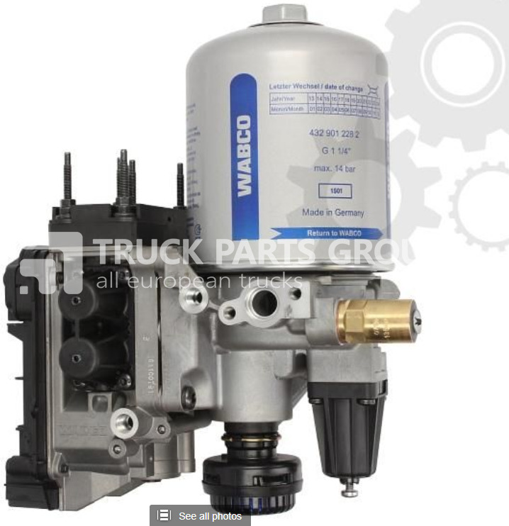 SCANIA R, T, P, G series EURO3, EURO4, EURO5, APS air dryer, 2308777, 2 crane - أجزاء الفرامل - شاحنة: صورة 2 SCANIA R, T, P, G series EURO3, EURO4, EURO5, APS air dryer, 2308777, 2 crane - أجزاء الفرامل - شاحنة: صورة 2