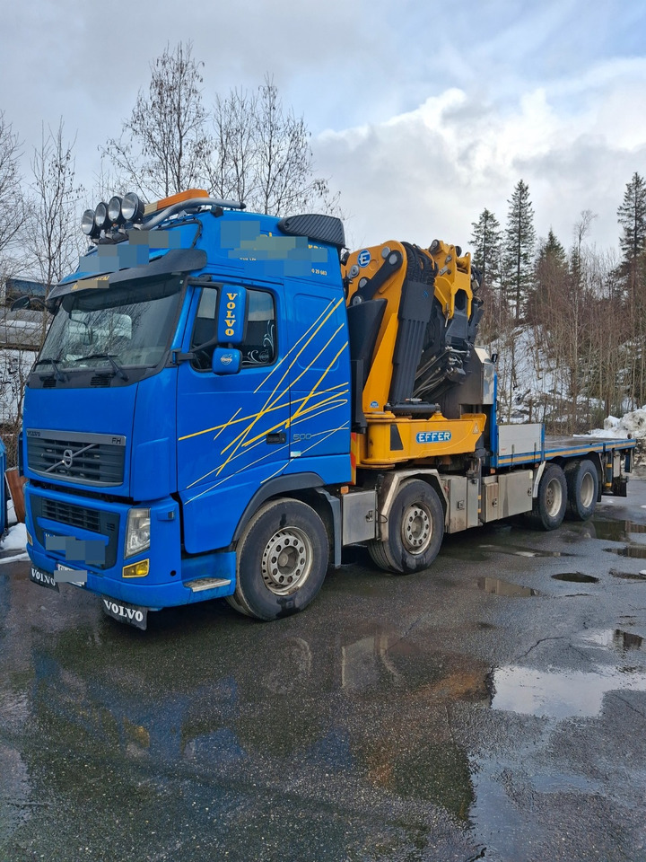 Volvo FH 500 8x2 Retarder Effer 955 S8 +JIB S8 Winch Only 160Tkm - شاحنات مسطحة, شاحنة كرين: صورة 3 Volvo FH 500 8x2 Retarder Effer 955 S8 +JIB S8 Winch Only 160Tkm - شاحنات مسطحة, شاحنة كرين: صورة 3