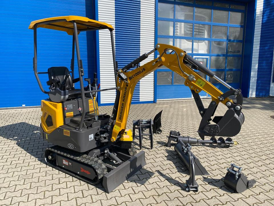 حفارة مُصَّغرة Minibagger BK1000JS inkl. kleinem Zubehörpaket *HERBSTAKTION*INKL.19% MWST*BERGER KRAUS*SOFORT!*: صورة 6