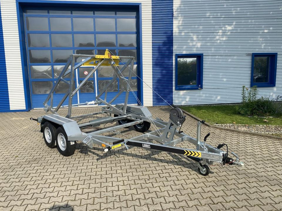 مقطورة بكرة الكابل Vermietung / Kabelanhänger 3500KG / Nutzlast 2825KG / Kabeltrommel-Anhänger / Glasfaser/ 1 Woche: صورة 11