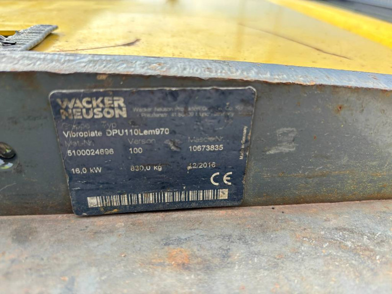 WACKER NEUSON DPU110Lem970 - لوحة اهتزازية: صورة 5 WACKER NEUSON DPU110Lem970 - لوحة اهتزازية: صورة 5