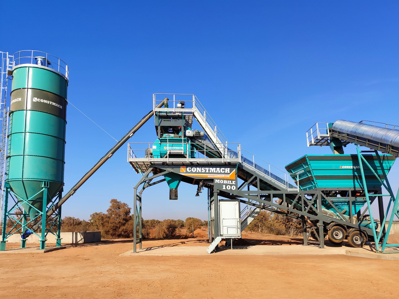 Constmach 100 m³/h Mobile Concrete Batching Plant - مصنع الخرسانة: صورة 1 Constmach 100 m³/h Mobile Concrete Batching Plant - مصنع الخرسانة: صورة 1