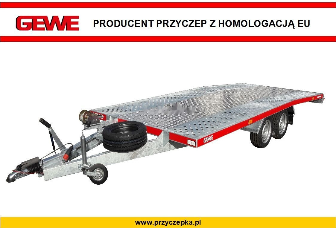 Gewe Laweta L3500 D/1 - 4x2,1 m - super wytrzymała - مقطورة شحن نقل السيارات: صورة 1 Gewe Laweta L3500 D/1 - 4x2,1 m - super wytrzymała - مقطورة شحن نقل السيارات: صورة 1