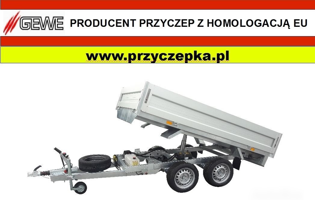 Gewe P3500 F/3 Kiper elektryczny, wywrot do tyłu - مقطورة قلاب: صورة 1 Gewe P3500 F/3 Kiper elektryczny, wywrot do tyłu - مقطورة قلاب: صورة 1