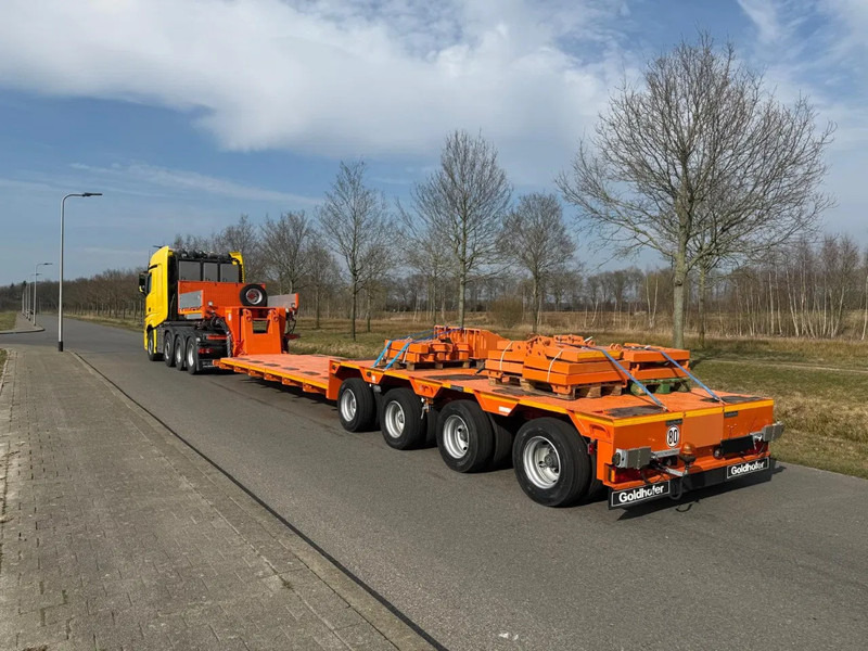 عربة منخفضة مسطحة نصف مقطورة Goldhofer STZ-VL4 46-80A: صورة 8