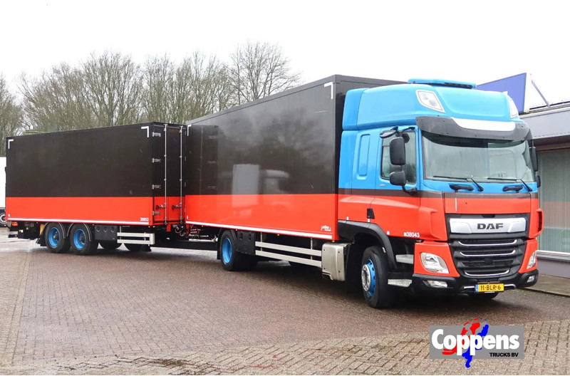 DAF CF 410 Bakwagen + Trailer 2x DHollandia 2000kg 6 stuks in voorraad!! - شاحنة مقفلة: صورة 1 DAF CF 410 Bakwagen + Trailer 2x DHollandia 2000kg 6 stuks in voorraad!! - شاحنة مقفلة: صورة 1
