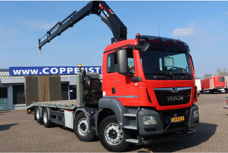 MAN TGS 35.360 8x2 Euro 6 Oprijwagen + Hiab 228 E 3 kraan. - شاحنات مسطحة, شاحنة كرين: صورة 2 MAN TGS 35.360 8x2 Euro 6 Oprijwagen + Hiab 228 E 3 kraan. - شاحنات مسطحة, شاحنة كرين: صورة 2