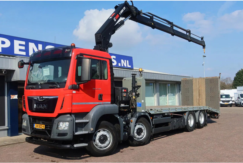 شاحنة نقل سيارات شاحنة, شاحنة كرين MAN TGS 35.360 8x2 Oprijwagen + HIAB 228 E 3 kraan. Radio grafisch + winch: صورة 16