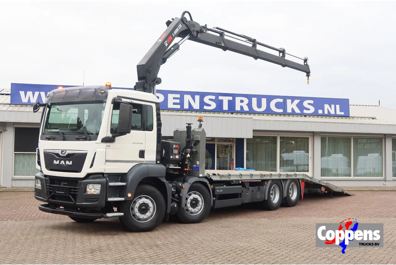 MAN TGS 35.360 Kraanwagen + oprijwagen Hiab 228 E3 - شاحنة كرين: صورة 1 MAN TGS 35.360 Kraanwagen + oprijwagen Hiab 228 E3 - شاحنة كرين: صورة 1