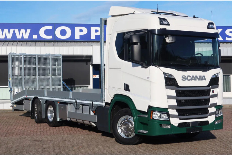 Scania R500 NGS Machine oprijwagen Stuur as. - شاحنة نقل سيارات شاحنة: صورة 2 Scania R500 NGS Machine oprijwagen Stuur as. - شاحنة نقل سيارات شاحنة: صورة 2