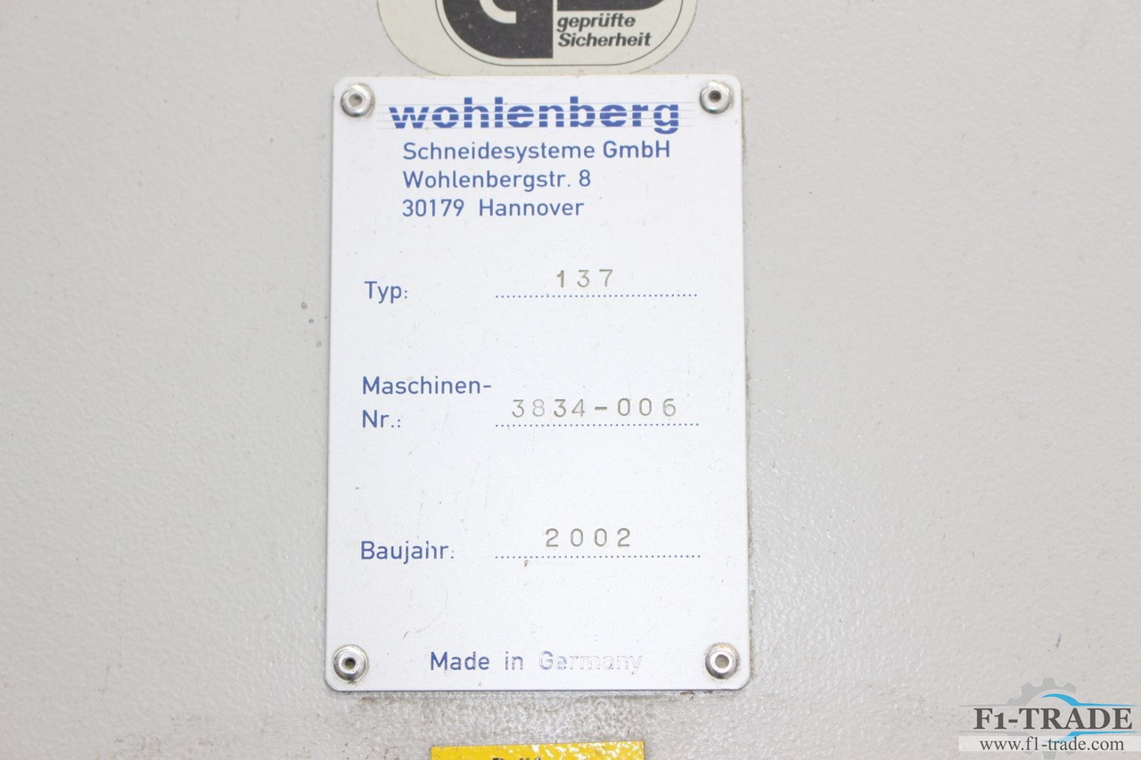 Wohlenberg 137 CUT-Tec - آلة قطع الورق: صورة 5 Wohlenberg 137 CUT-Tec - آلة قطع الورق: صورة 5