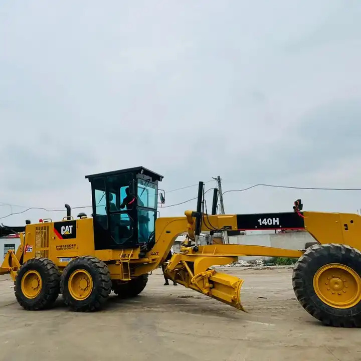Caterpillar Used Cat Motor Grader 140h With Original Japan Cat Engine For Sale In Shanghai - ممهدة: صورة 1 Caterpillar Used Cat Motor Grader 140h With Original Japan Cat Engine For Sale In Shanghai - ممهدة: صورة 1