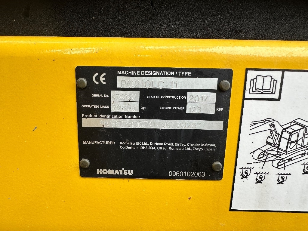 حفار زحاف Komatsu PC 210 LC-11: صورة 24