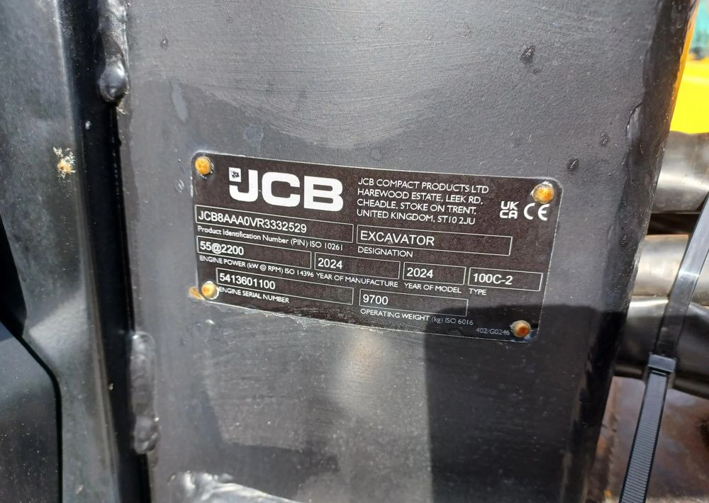 JCB Minikoparka gąsienicowa 100C-2 - حفار زحاف: صورة 3 JCB Minikoparka gąsienicowa 100C-2 - حفار زحاف: صورة 3