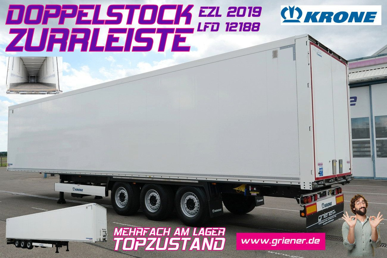 Krone SD 27/ DOPPELSTOCK / ZURRLEISTE / TOP /mehrfach - نصف مقطورة صندوق مغلق: صورة 1 Krone SD 27/ DOPPELSTOCK / ZURRLEISTE / TOP /mehrfach - نصف مقطورة صندوق مغلق: صورة 1