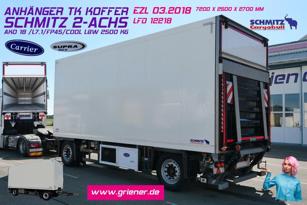 Schmitz Cargobull AKO 18 /FP45/COOL / LBW 2500 kg / BLUMEN !SUPRA - مقطورة فريزر: صورة 1 Schmitz Cargobull AKO 18 /FP45/COOL / LBW 2500 kg / BLUMEN !SUPRA - مقطورة فريزر: صورة 1