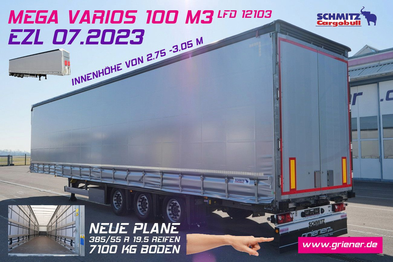 Schmitz Cargobull SCS 24 /MEGA VARIOS LASI 12642 XL /2,75 -3,05 m - نصف مقطورة ستارة: صورة 1 Schmitz Cargobull SCS 24 /MEGA VARIOS LASI 12642 XL /2,75 -3,05 m - نصف مقطورة ستارة: صورة 1