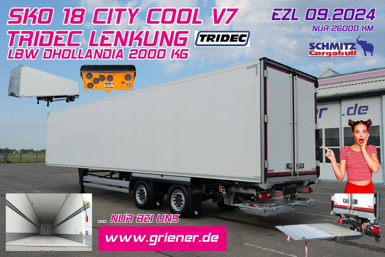 Schmitz Cargobull SKO 18/ LZG CITY /COOL V7 LBW /TRIDEC /FP 45 - نصف مقطورة صندوق مغلق: صورة 1 Schmitz Cargobull SKO 18/ LZG CITY /COOL V7 LBW /TRIDEC /FP 45 - نصف مقطورة صندوق مغلق: صورة 1