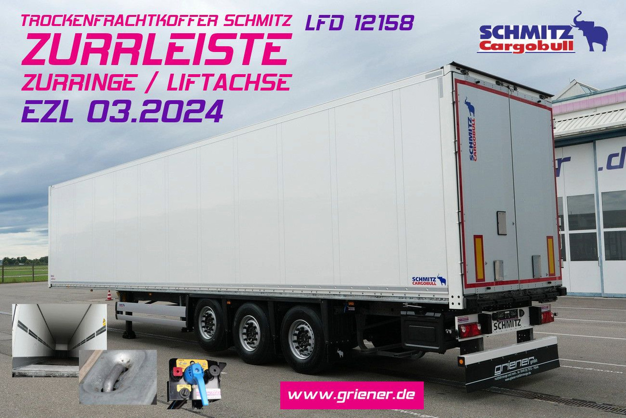 Schmitz Cargobull SKO/SBO 24 ZURRLEISTE / ZURRINGE / LIFTACHSE - نصف مقطورة صندوق مغلق: صورة 1 Schmitz Cargobull SKO/SBO 24 ZURRLEISTE / ZURRINGE / LIFTACHSE - نصف مقطورة صندوق مغلق: صورة 1