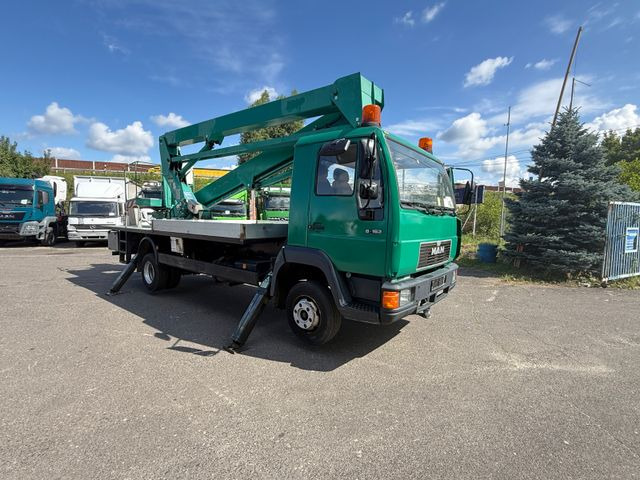 MAN 8.163 Hubarbeitsbühne - منصة تلسكوبية محمولة على شاحنة: صورة 1 MAN 8.163 Hubarbeitsbühne - منصة تلسكوبية محمولة على شاحنة: صورة 1