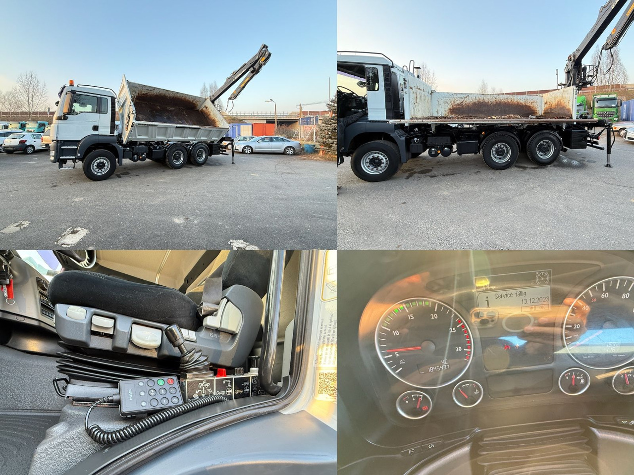 شاحنة قلاب MAN TGS 26.400 Kipper mit Kran Jonsered 6x4: صورة 15