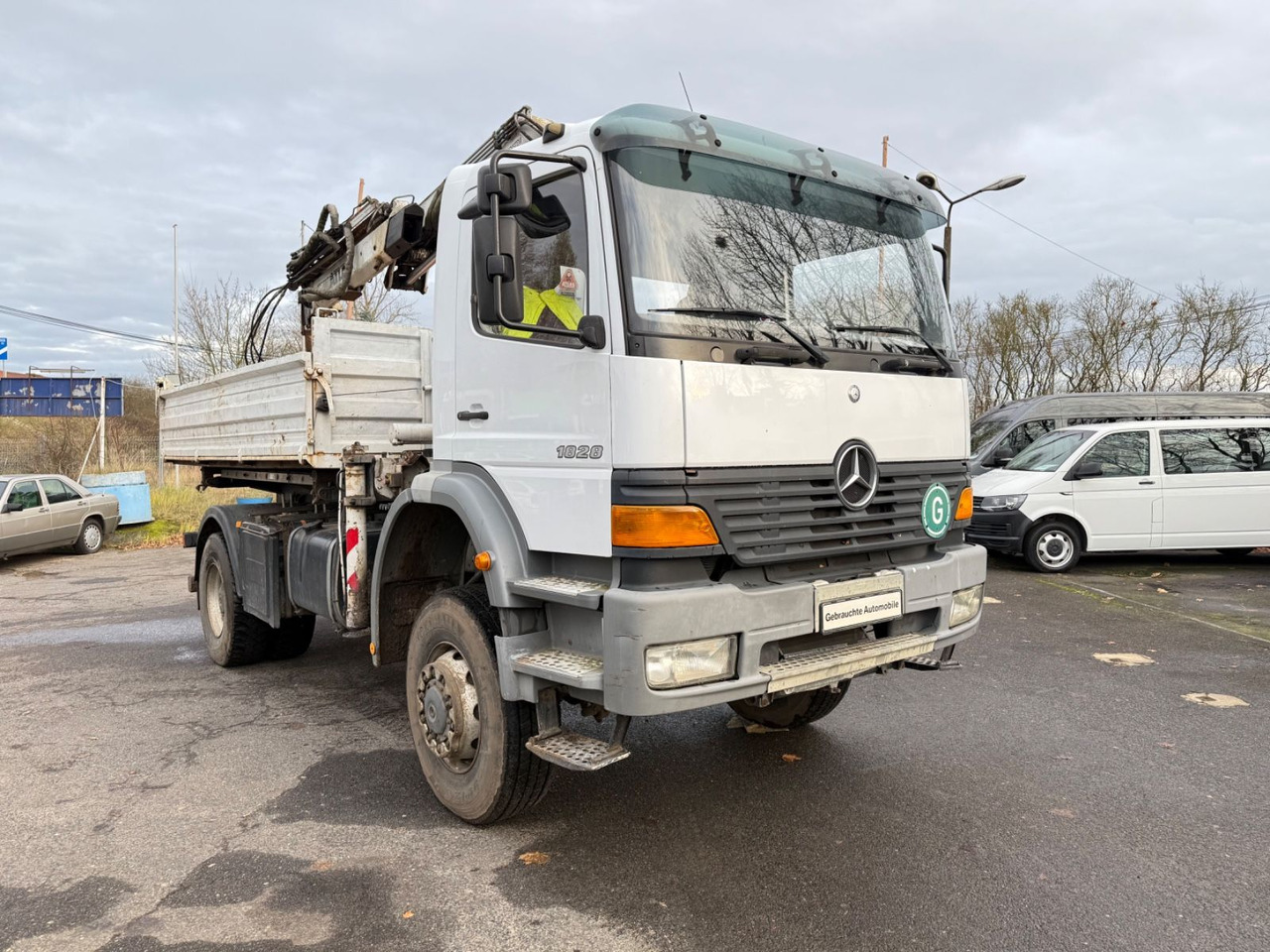 Mercedes-Benz Atego 1828 4x4 Kipper-Kran Atlas - شاحنة قلاب, شاحنة كرين: صورة 3 Mercedes-Benz Atego 1828 4x4 Kipper-Kran Atlas - شاحنة قلاب, شاحنة كرين: صورة 3
