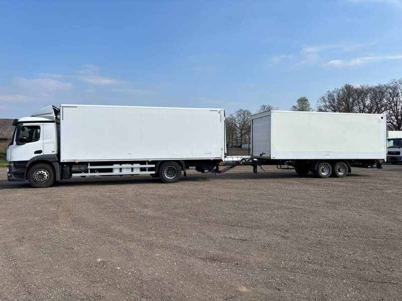 Mercedes-Benz Antos 1833 Euro6 4x2 + anhanger koffer - شاحنة مقفلة: صورة 1 Mercedes-Benz Antos 1833 Euro6 4x2 + anhanger koffer - شاحنة مقفلة: صورة 1