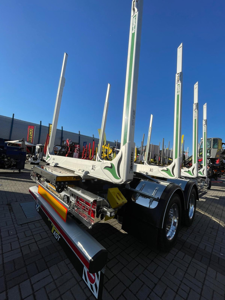 جديدة مقطورة اخشاب لنقل الأخشاب Hydrofast Przyczepa  tandem  od przewozu drewna na stanie / Timber tandem trailer in stock /Tandem-Anhänger aus Holz/: صورة 7