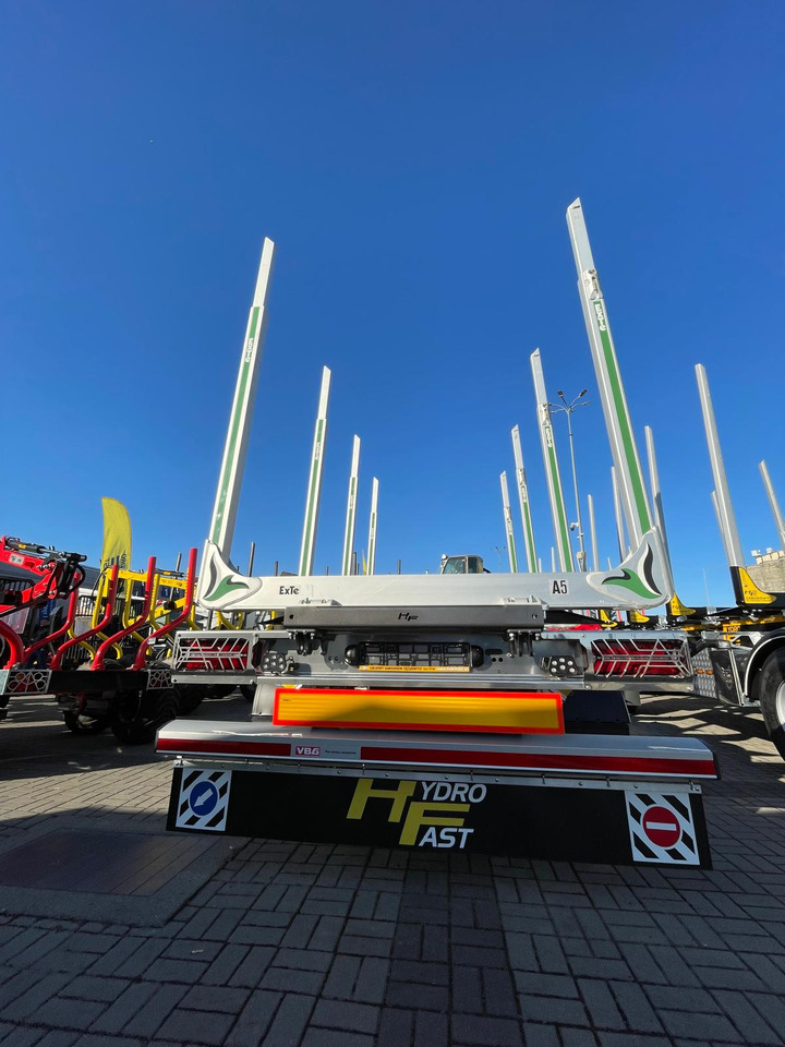 جديدة مقطورة اخشاب لنقل الأخشاب Hydrofast Przyczepa  tandem  od przewozu drewna na stanie / Timber tandem trailer in stock /Tandem-Anhänger aus Holz/: صورة 8