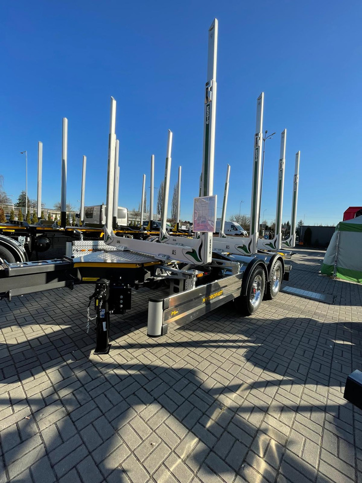 جديدة مقطورة اخشاب لنقل الأخشاب Hydrofast Przyczepa  tandem  od przewozu drewna na stanie / Timber tandem trailer in stock /Tandem-Anhänger aus Holz/: صورة 6
